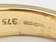 Load image into Gallery viewer, 6277 Vintage 9ct Gold 49 Natural Diamonds (1ct) Geometric Set Ring