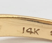 Load image into Gallery viewer, 0714: Vintage: 14ct Gold Art Deco Style Rubies Diamonds Cluster Ring- striking design