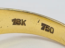 Load image into Gallery viewer, 6136 Vintage: Rare: 18ct Gold Cultured Pearl Rubies Cocktail Ring