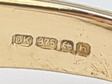 Cargar imagen en el visor de la galería, 0358: Vintage: Rare 9ct Gold 10 Emerald Cut Amethysts Cocktail Ring - statement, nice weight