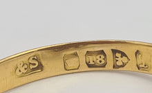 Cargar imagen en el visor de la galería, 0668: Antique: 18ct Gold Rubies Diamonds Dress Ring- Date- Mark 1911