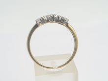 Load image into Gallery viewer, 6296 Vintage: 9ct Gold Green Diopsides 38 Natural Diamonds Ring-