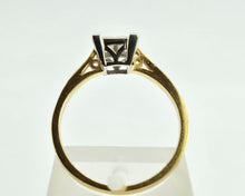 Load image into Gallery viewer, 6320 Vintage: 18ct Gold Princess cut Diamonds (0.6ct) Geometric Set Ring