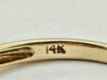 Load image into Gallery viewer, 627 Vintage: 14ct Gold Rubies Baguette Diamonds Art Deco Style  Ring