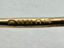 Load image into Gallery viewer, 0779: Vintage: 9ct Gold Ruby Diamond Drop/Dangle Stud Earrings- pitch perfect