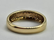 Load image into Gallery viewer, 6188 Vintage: 9ct Gold 26 Natural Sparkling Diamonds Stacker/Dress Ring