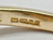 Load image into Gallery viewer, 6326 Vintage: 9ct Gold Violet Blue Tanzanites Heart- Set Ring