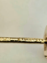 Load image into Gallery viewer, 0950: Vintage: 9ct Gold Emerald Diamonds Art Deco Stud Earrings- stylish, heavy, distinguished