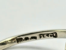 Cargar imagen en el visor de la galería, 1028: Antique: 15ct White Gold Garnet Art Deco Target  Ring- Pre-1932 -remarkable