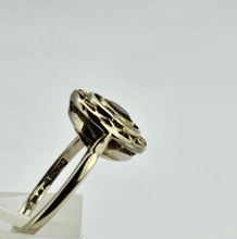 Cargar imagen en el visor de la galería, 1028: Antique: 15ct White Gold Garnet Art Deco Target  Ring- Pre-1932 -remarkable