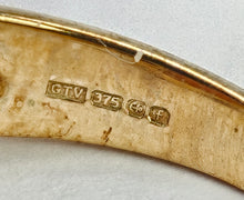 Cargar imagen en el visor de la galería, 1289: Vintage: 9ct Gold Cabochon Pink Coral Ring- Gorgeous