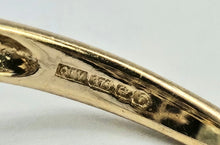 Load image into Gallery viewer, 6263 Vintage:  9ct Gold French Blue Sapphires Geometric Cluster Ring