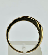 Cargar imagen en el visor de la galería, 1308: Vintage: Statement 9ct Gold Yellow Sapphires Blue Sapphires Ring- reassuring weight