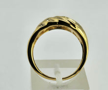 Load image into Gallery viewer, 0991 Vintage: Statement 9ct Gold 42 Yellow Diamonds Dress Ring