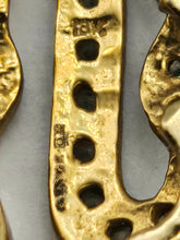 Load image into Gallery viewer, 1051: Vintage: 18ct Gold Large Heavy Diamond Pendulum Pendant - amazing,& very old