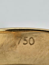 Load image into Gallery viewer, 6305Vintage:: 18ct Mixed Gold Emerald Diamonds Target Ring- total statement piece