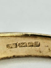Cargar imagen en el visor de la galería, 1326: Vintage: 9ct Gold Round Cut Green Garnet Ring-lovely cut and colours