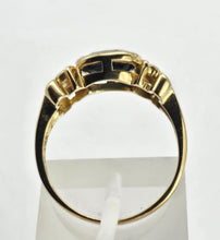 Cargar imagen en el visor de la galería, 1323: Vintage: 9ct Gold Australian Blue Sapphire Art Deco Style Ring