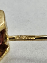 Load image into Gallery viewer, 0969: Vintage: 9ct Gold Princess Cut Multi-Gem Stud Earrings-