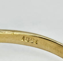 Load image into Gallery viewer, 0405: Vintage: 18ct Gold & Deep Purple Amethyst 12 Diamonds Cluster Ring