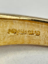 Load image into Gallery viewer, 6436 Vintage: 9ct Gold Marquise Cut Red Garnets White Sapphires Floral Cluster Ring