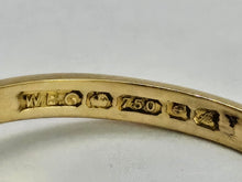 Load image into Gallery viewer, 1061: Vintage: 18ct Gold Emerald Diamonds Flower Head Ring- From 1975