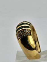 Load image into Gallery viewer, 6304 Vintage: 18ct Gold Art Deco Style Cocktail Ring- exquisite statement