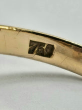 Cargar imagen en el visor de la galería, 0931: Vintage: 18ct Gold Blue Aquamarine Solitaire Ring- LUSH!