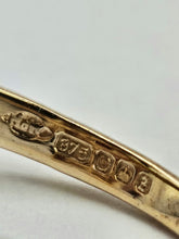 Cargar imagen en el visor de la galería, 1084: Vintage: 9ct Gold Art Deco Style Rubies Diamonds Ring- geometric beauty
