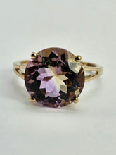Load image into Gallery viewer, 1414: Vintage; 9ct Gold Round Cut Ametrine Cocktail Ring- exquisite