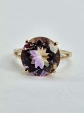 Load image into Gallery viewer, 1414: Vintage; 9ct Gold Round Cut Ametrine Cocktail Ring- exquisite