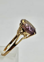 Load image into Gallery viewer, 1414: Vintage; 9ct Gold Round Cut Ametrine Cocktail Ring- exquisite