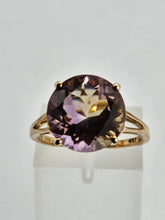 Load image into Gallery viewer, 1414: Vintage; 9ct Gold Round Cut Ametrine Cocktail Ring- exquisite