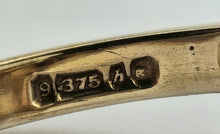 Cargar imagen en el visor de la galería, 1421: Vintage: Large 9ct Gold Garnet Seed Pearls Cocktail Ring- Date- Mark 1963