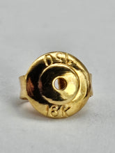 Load image into Gallery viewer, 1196: Vintage: 18ct Gold Deep Purple Amethyst Diamond Earrings - LUSH