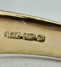 Cargar imagen en el visor de la galería, 1468: Vintage: 9ct Gold 10 Rubies Diamonds Geometric Set Cocktail Ring- Statement weight, gorgeous stones