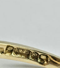 Cargar imagen en el visor de la galería, 1169: Vintage: 9ct Gold 8 Rich Red Garnets Pearl Flower Head Ring- From 1965