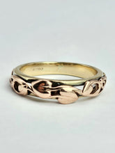 Cargar imagen en el visor de la galería, 1408: Vintage: 9ct Rose & Yellow Gold Clogau "Tree of Life" Ring- superb