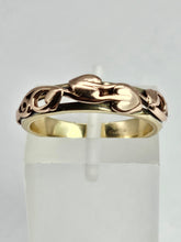 Cargar imagen en el visor de la galería, 1408: Vintage: 9ct Rose & Yellow Gold Clogau "Tree of Life" Ring- superb