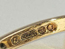 Load image into Gallery viewer, 6362 Vintage: 9ct Gold Turquoises Sapphires Cluster Ring- from 1964