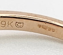 Load image into Gallery viewer, 6351 Vintage: 9ct Rose Gold Champagne Diamonds Stacker/Dress Ring