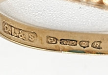 Cargar imagen en el visor de la galería, 1589: Vintage- 1970's 9ct Gold Turquoise Seed Pearls Dress Ring- From 1976