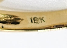 Load image into Gallery viewer, 6261 Vintage: 18ct Gold Purple Amethysts Trilogy Ring