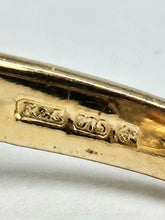 Load image into Gallery viewer, 1743: Vintage: 9ct Gold Fire Opal White Sapphires Cluster Ring- fantastic colours