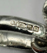 Load image into Gallery viewer, 1740: Vintage: 9ct Gold White Opals Diamonds Pendulum Pendant- crisp, colourful, eye-candy