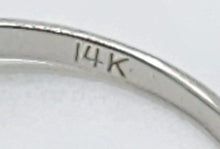 Load image into Gallery viewer, 1702: Vintage: 14ct White Gold Brilliant Cut Diamond Solitaire; sparkling natural diamond