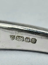 Load image into Gallery viewer, 1738: Vintage: 9ct White Gold Cornflower Blue Sapphires Diamonds Encrusted Dress Ring