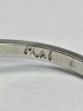 Load image into Gallery viewer, 1805: Vintage: Platinum Emerald Cut Peridot Diamonds Ring- crisp, sparkling, eye candy