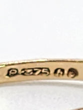 Load image into Gallery viewer, 1623: Vintage: 9ct Gold Opals & Garnets Dress/Stacker Ring- From 1963, very pretty.