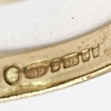 Cargar imagen en el visor de la galería, 1641: Vintage: 9ct Gold Geometric Sapphires Diamonds Dress Ring- captivating design